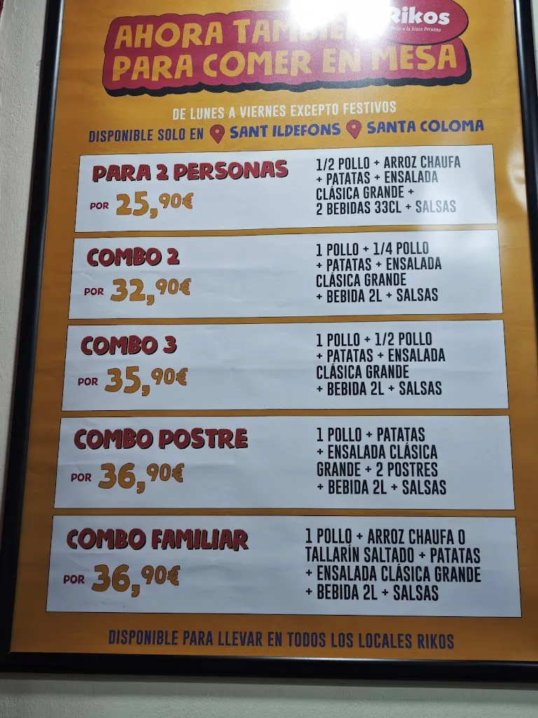 Menu_Riko's_Santa Coloma de Gramenet_image_3