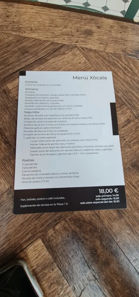 Menu_Xòcala_Santa Coloma de Gramenet_image_2