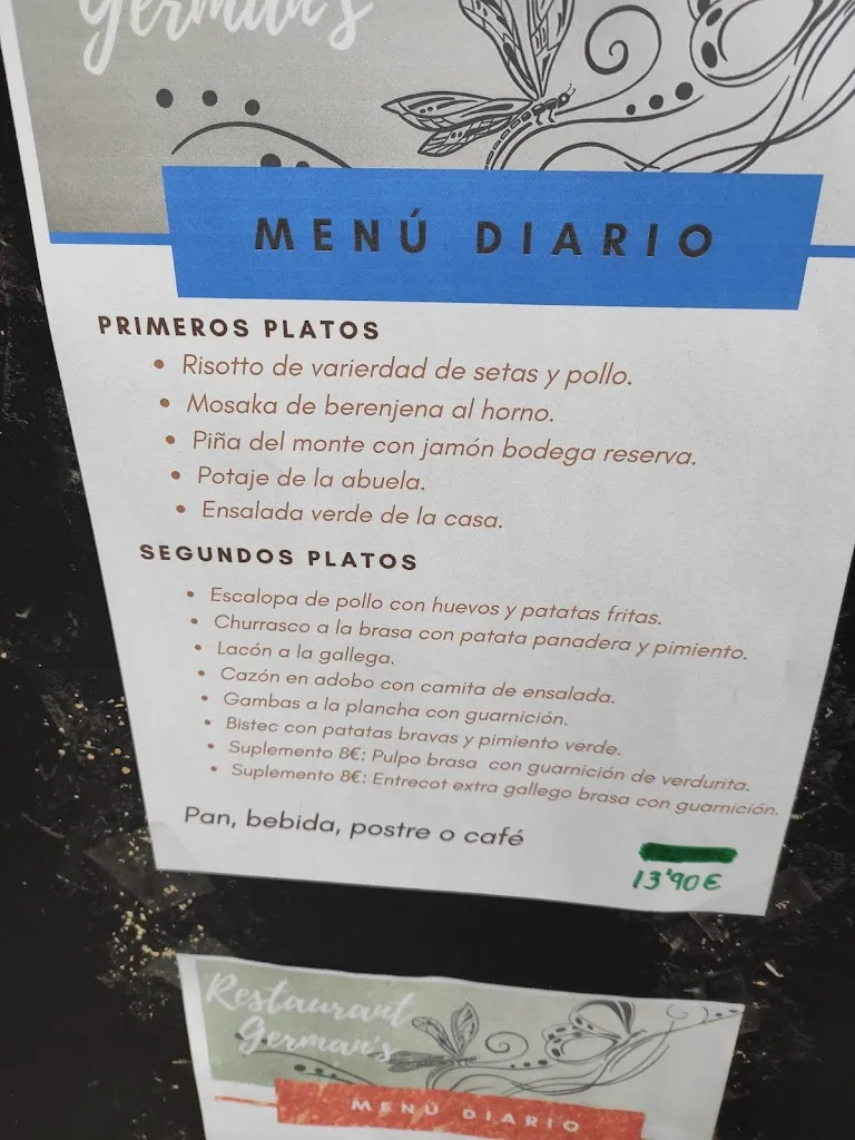 Menu_Restaurant German's_Santa Coloma de Gramenet_image_1