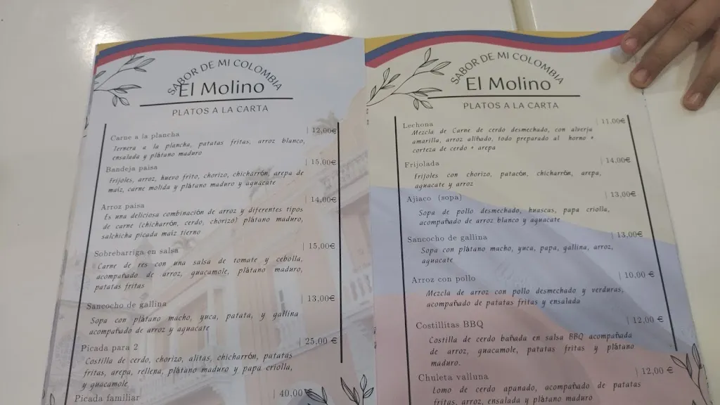 Menu_El Molino - Sabor de mi Colombia_Santa Coloma de Gramenet_image_3