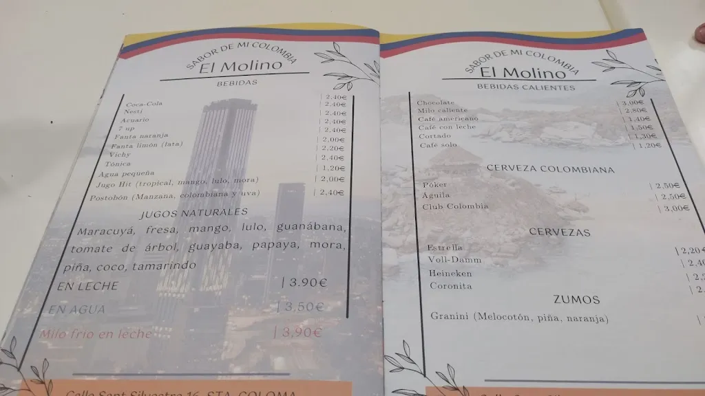 Menu_El Molino - Sabor de mi Colombia_Santa Coloma de Gramenet_image_4