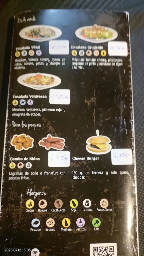 Menu_1982 Birres & Burgers_Santa Coloma de Gramenet_immagine_4