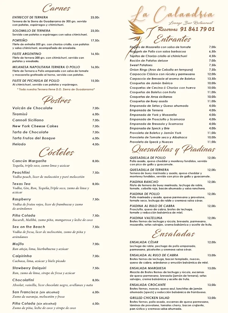 Menu_La Calandria_Talamanca_image_1