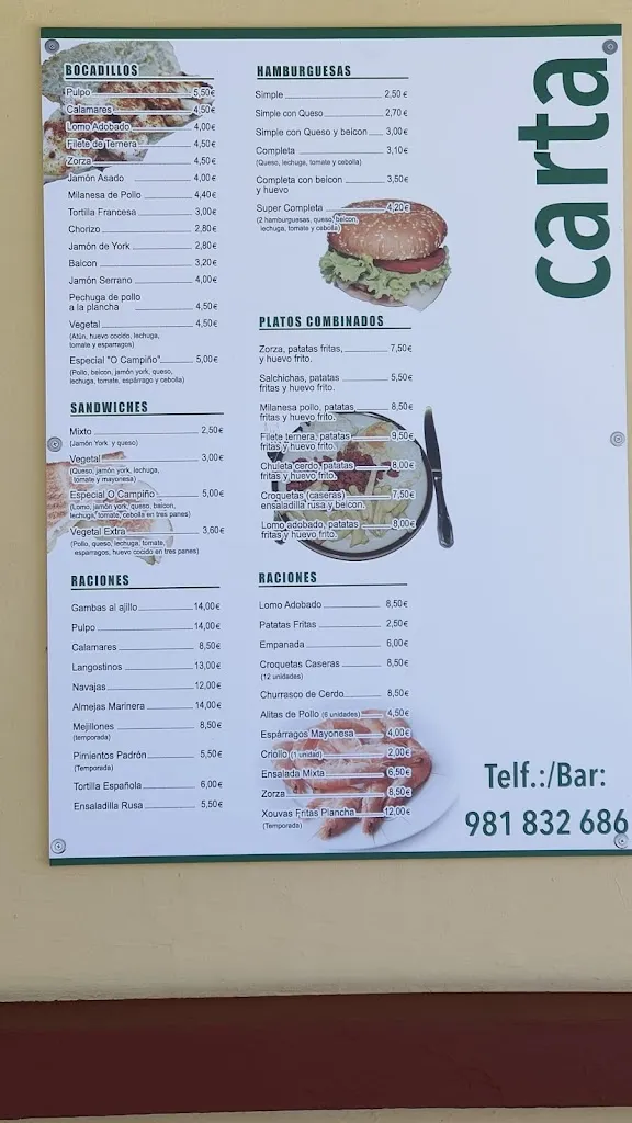 Menu_Bar Campiño_Pobra do Caramiñal A_image_1