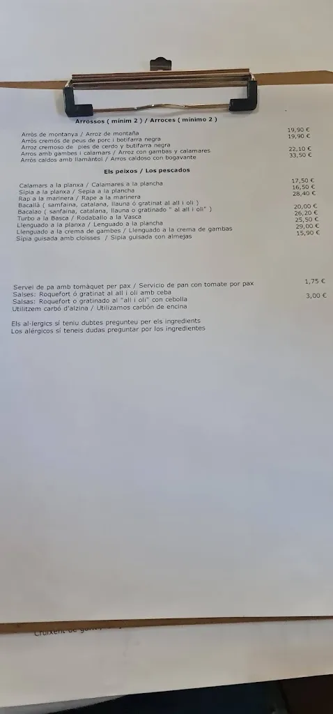 Menu_Restaurant Mas Blanc Tiana_Tiana_image_2