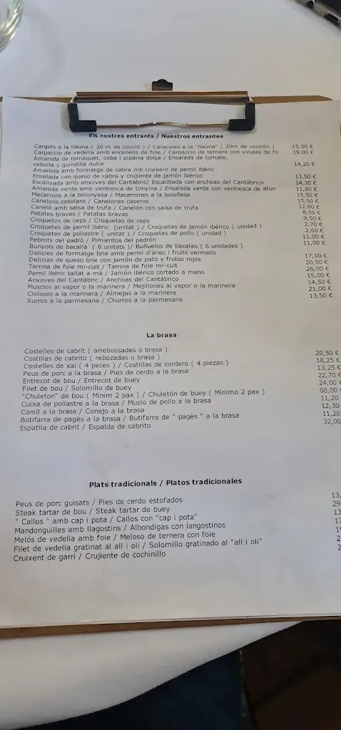 Menu_Restaurant Mas Blanc Tiana_Tiana_image_4