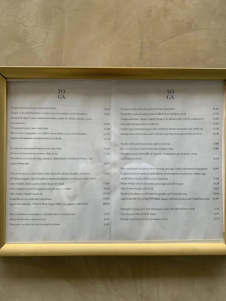 Menu_Toga Restaurante_Tona_image_2
