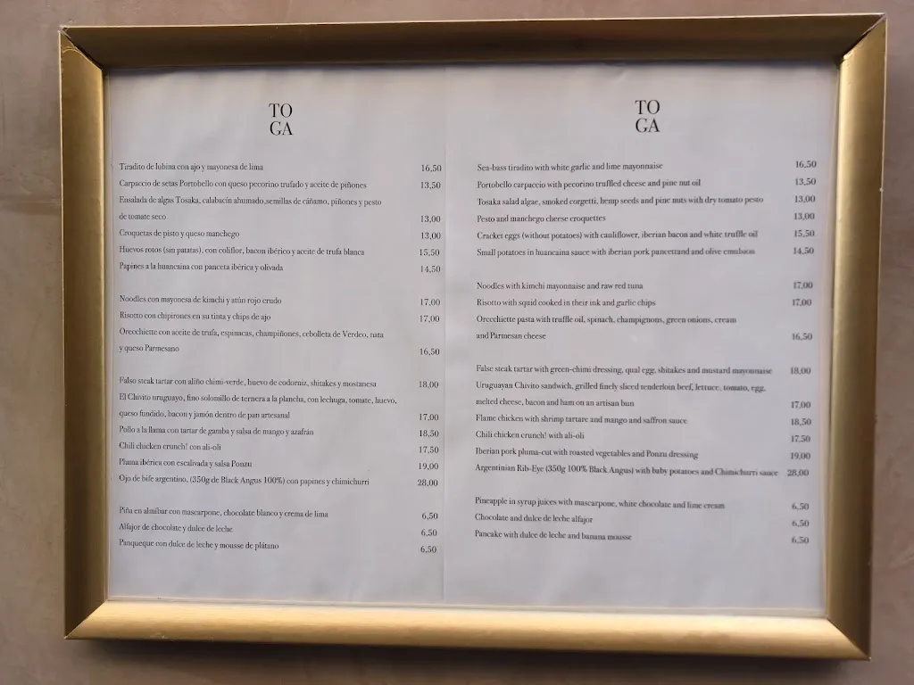 Menu_Toga Restaurante_Tona_image_3