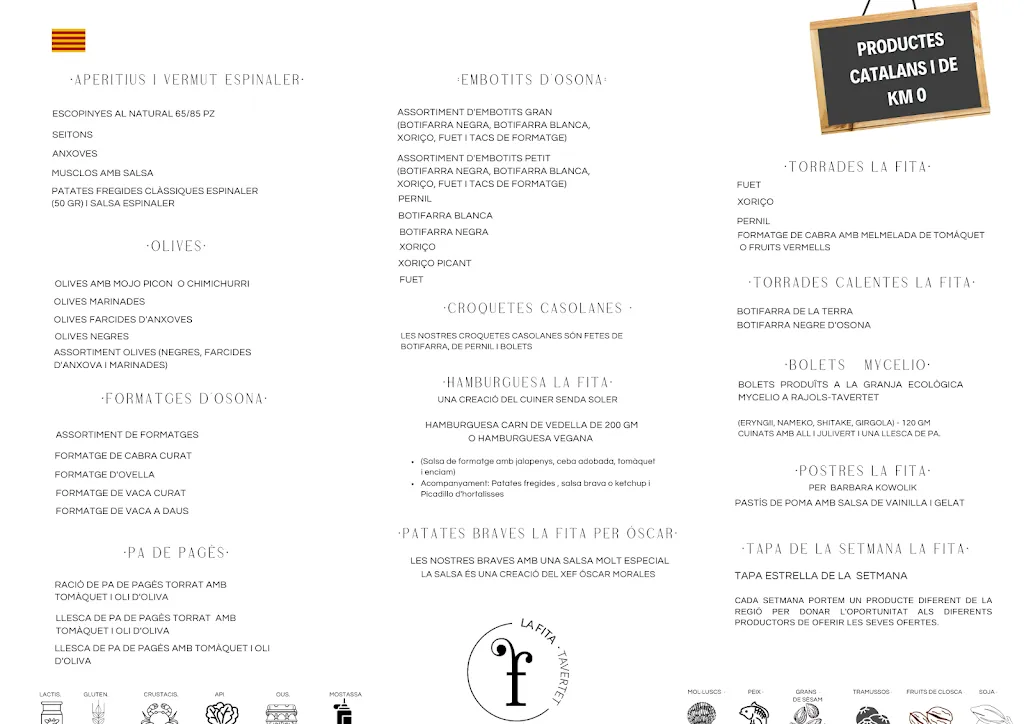 Menu_La Fita Gastrobar Tavertet_Tavertet_image_1