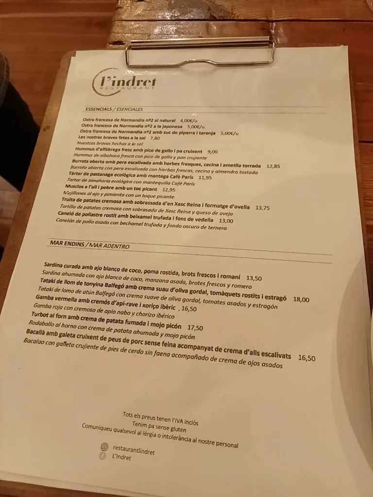 Menu_Restaurant l'Indret_Terrassa_image_2