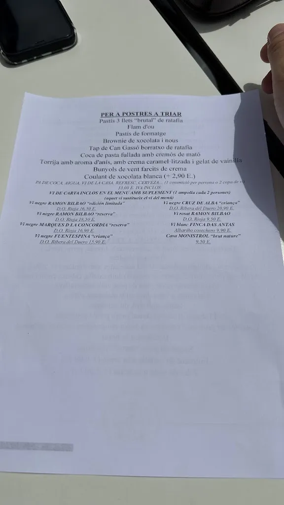 Menu_Can Gassó_Teià_image_3