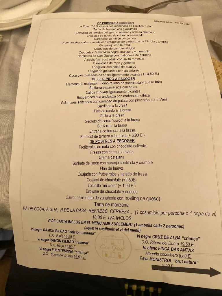 Menu_Can Gassó_Teià_image_4