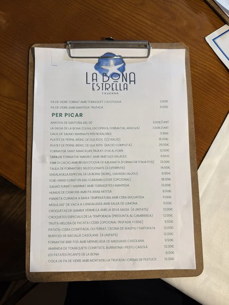 Menu_La Bona Estrella_Teià_image_2