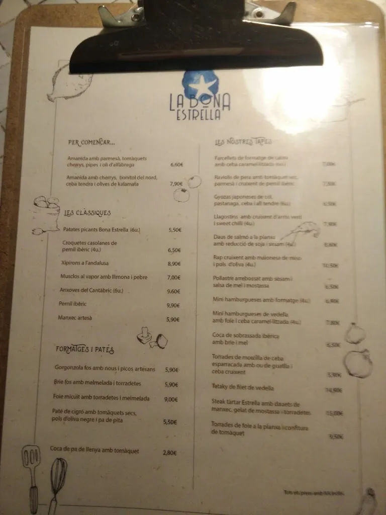 Menu_La Bona Estrella_Teià_image_4