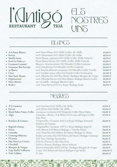 Menu_Restaurant l'Antigó_Teià_image_1
