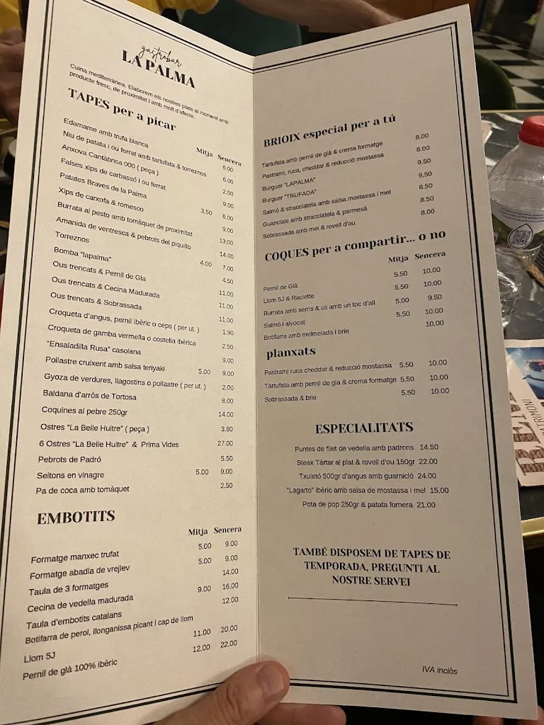 Menu_La Palma Gastrobar_Teià_image_2