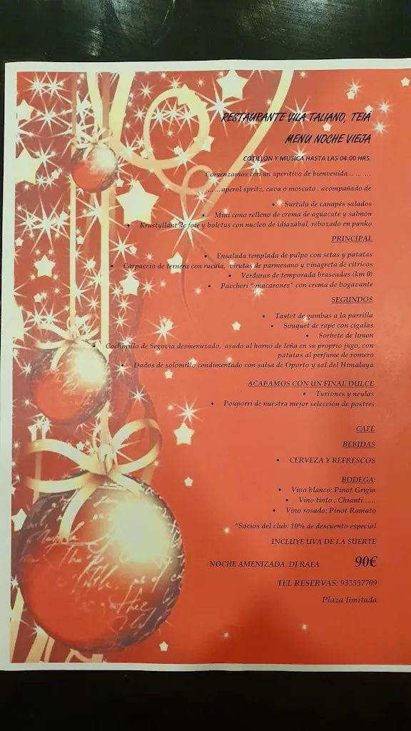 Menu_Restaurant Vila Taliano_Teià_image_3