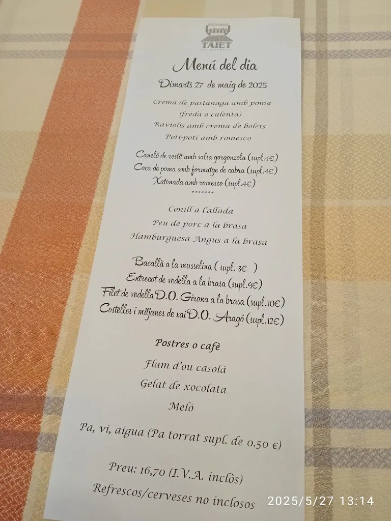 Menu_Braseria Cal Taiet_Ullastrell_immagine_2