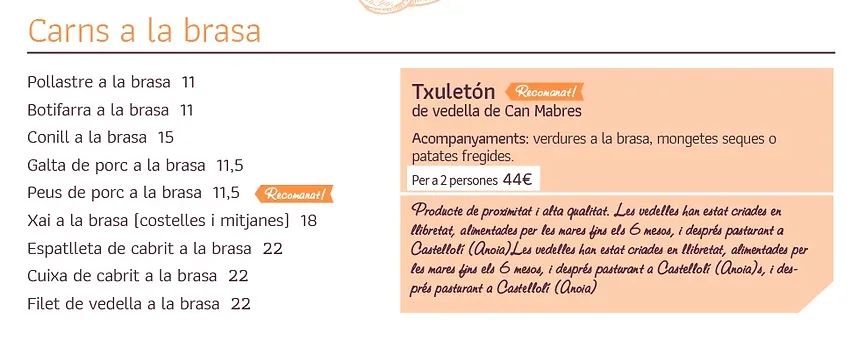 Menu_Restaurant L'Hort d'Ullastrell_Ullastrell_image_3