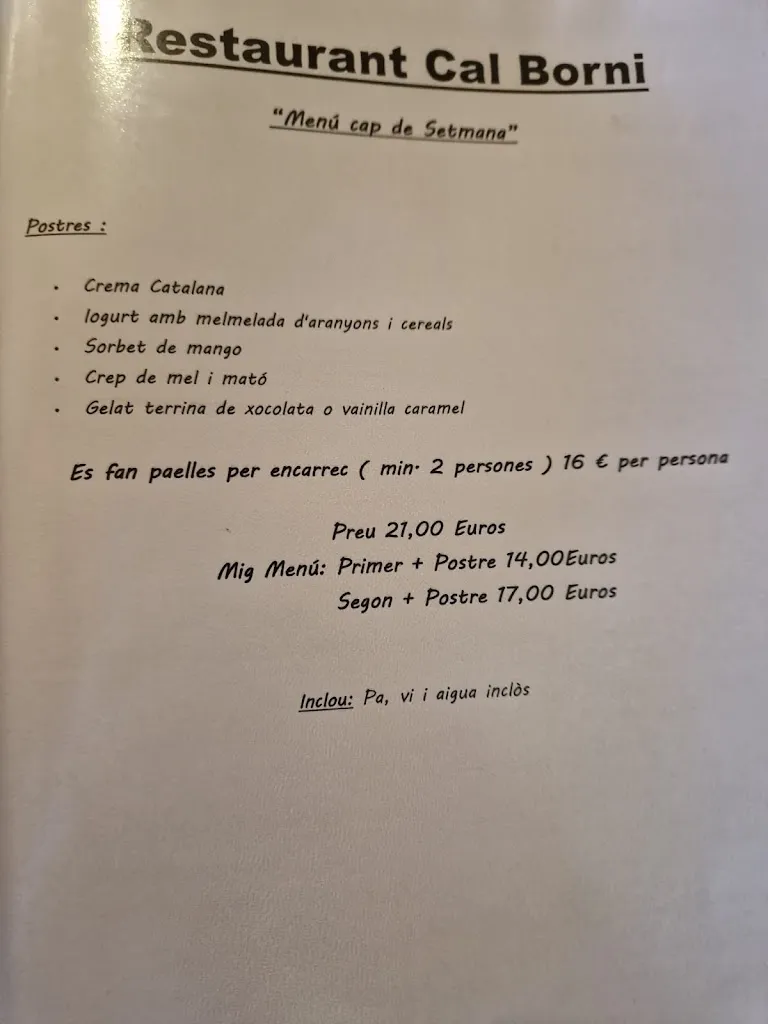 Menu_Restaurant Cal Borni_Vallcebre_image_4