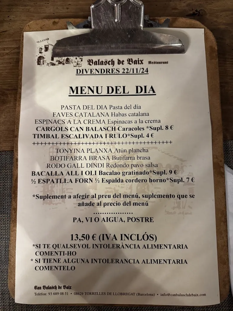 Menu_Can Balasch de Baix_Torrelles de Llobregat_image_1