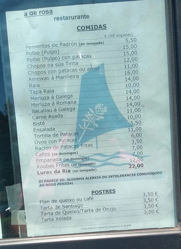 Menu_Restaurante A de Rosa_Pobra do Caramiñal A_image_4