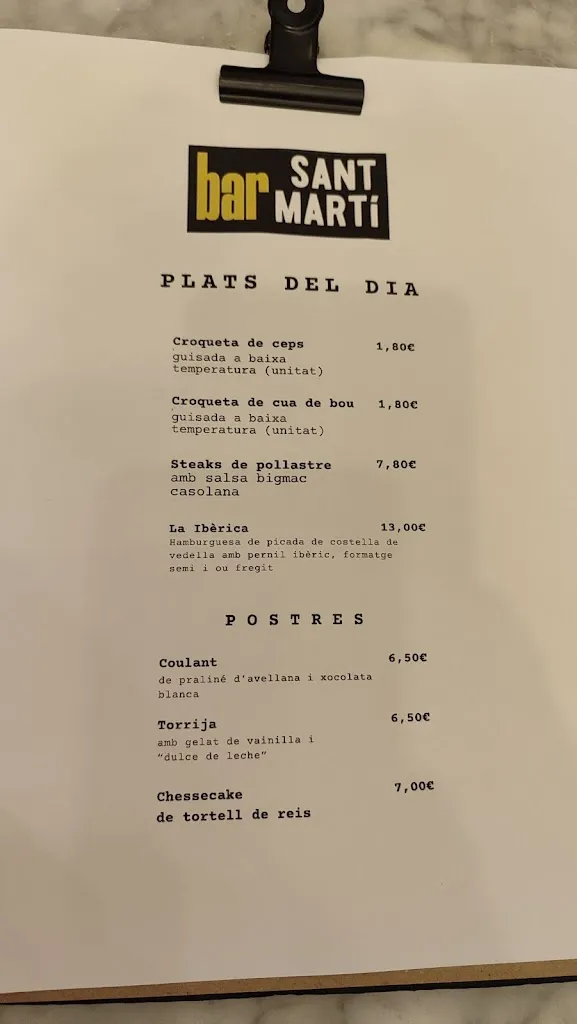 Menu_Bar Sant Martí_Torrelles de Llobregat_image_2