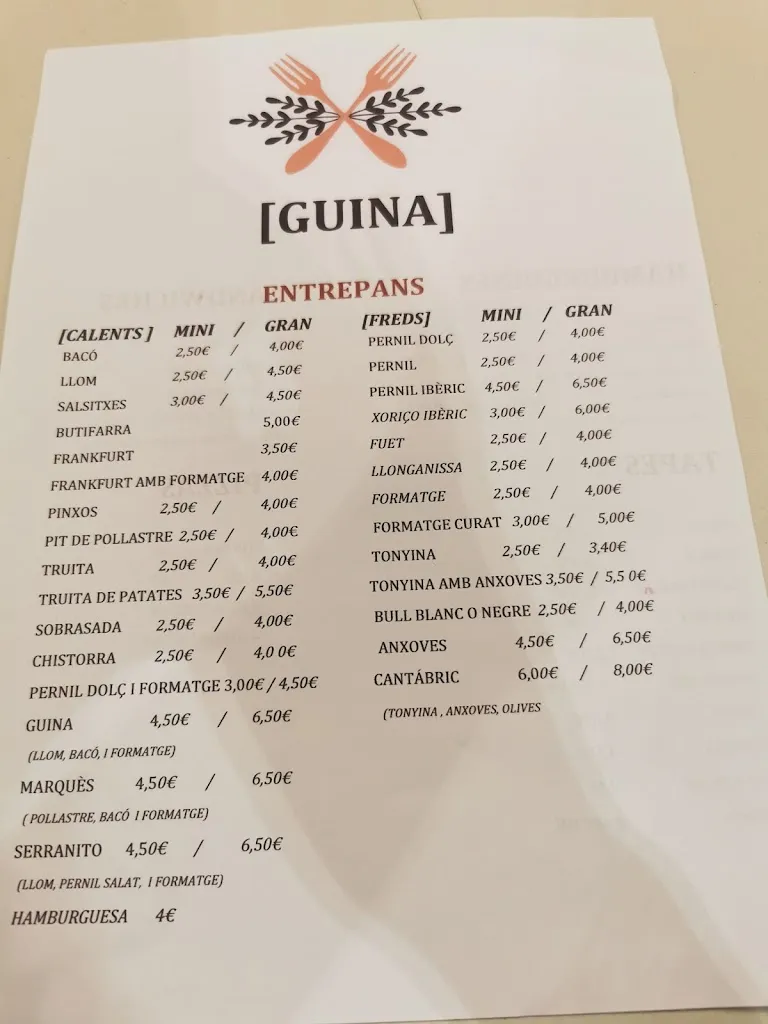 Menu_Restaurant la Guina_Vallgorguina_image_1