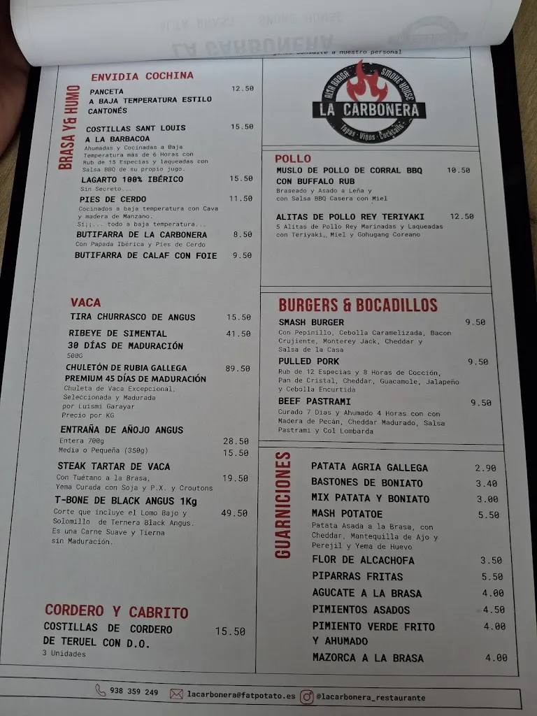 Menu_La Carbonera Alta-Brasa Smoke House_Vacarisses_image_3