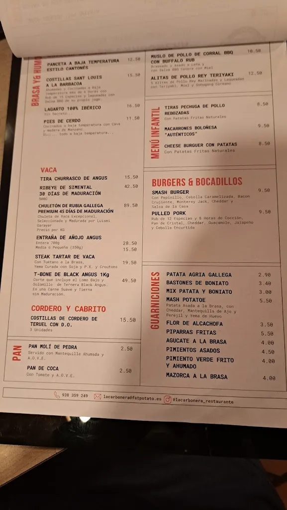 Menu_La Carbonera Alta-Brasa Smoke House_Vacarisses_image_4