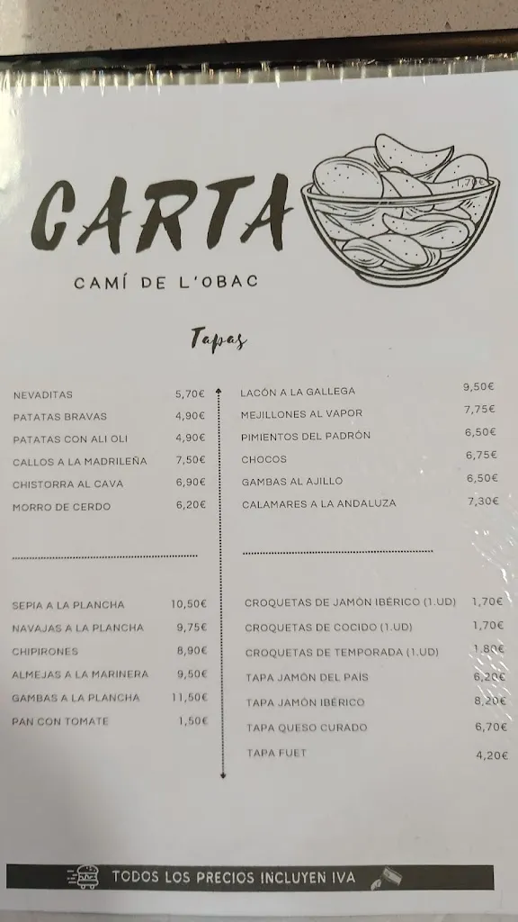 Menu_Camí de l'Obac_Vacarisses_immagine_2
