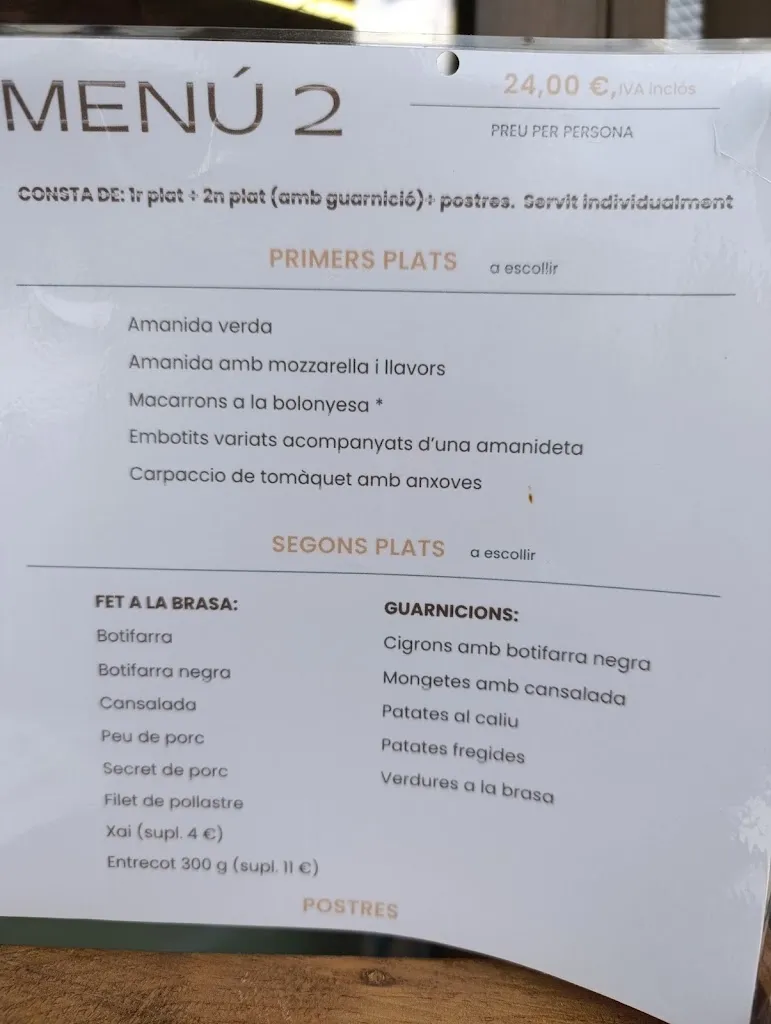 Menu_Restaurant La Pastora_Vacarisses_image_2