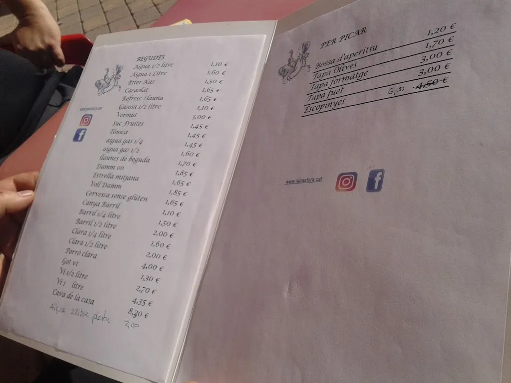 Menu_Restaurant La Pastora_Vacarisses_image_4