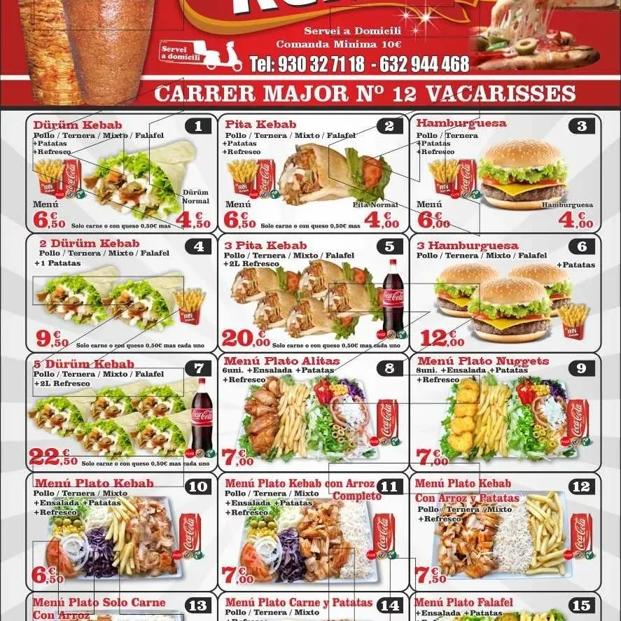 Menu_El rei kebab de vacarissas_Vacarisses_image_1