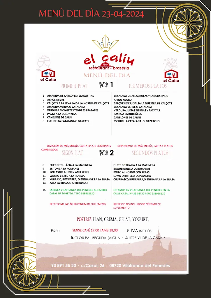 Menu_El Caliu_Vilafranca del Penedès_immagine_2