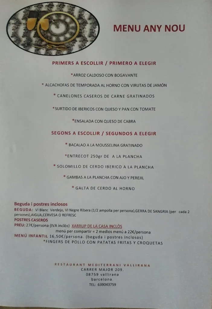 Menu_Restaurant Mediterrani vallirana_Vallirana_image_2