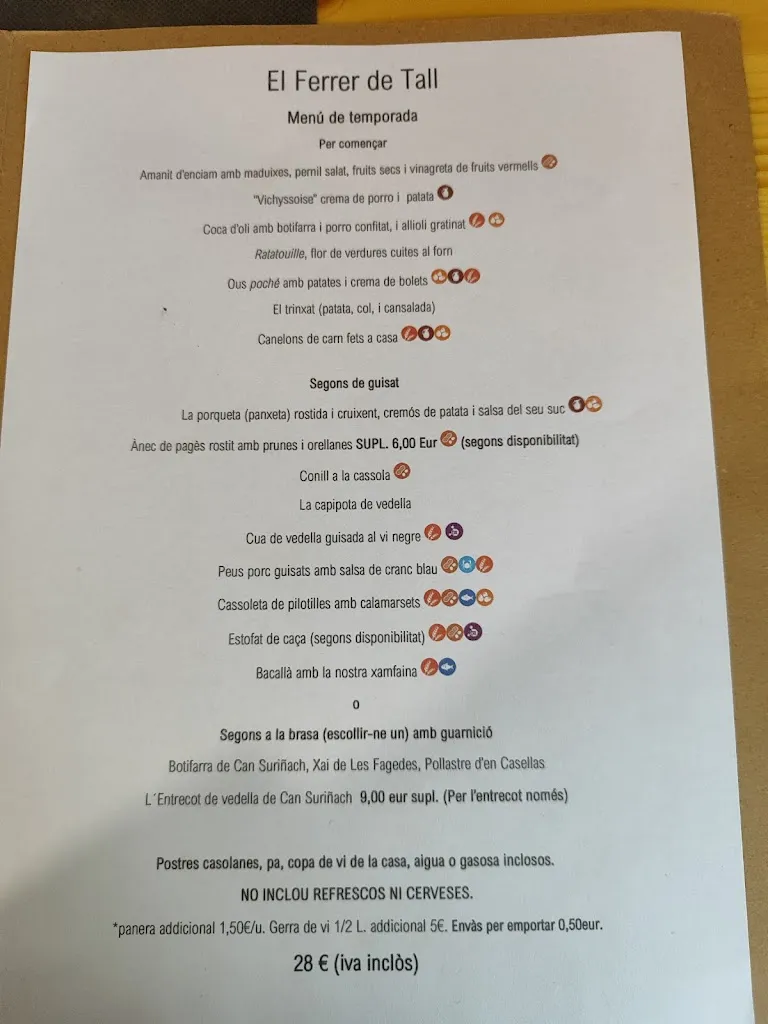 Menu_Ferrer de Tall_Vilanova de Sau_image_3
