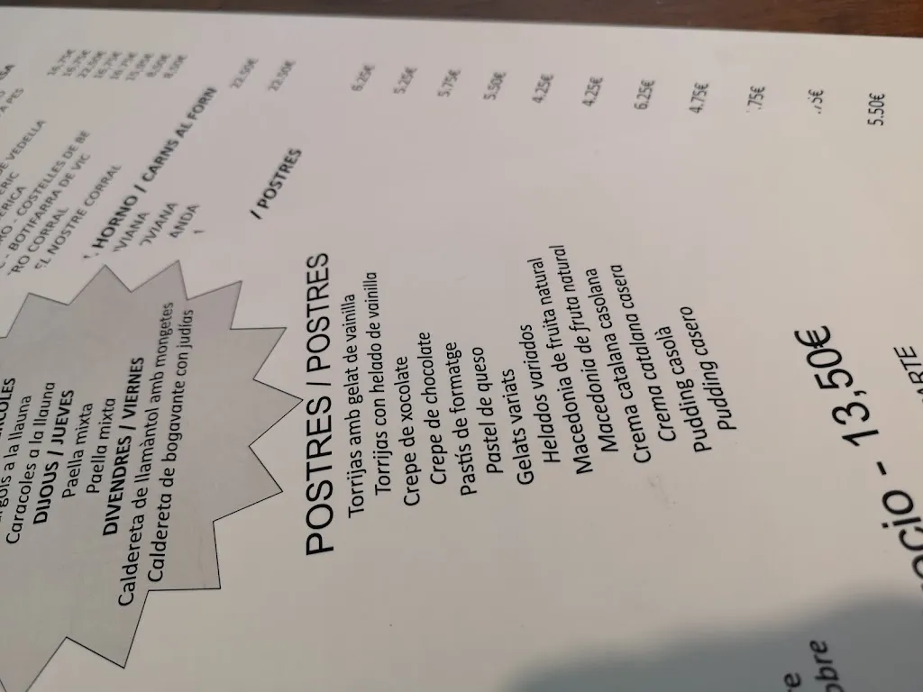 Menu_La Vaqueria - Brasería Restaurante_Vilanova del Vallès_image_2