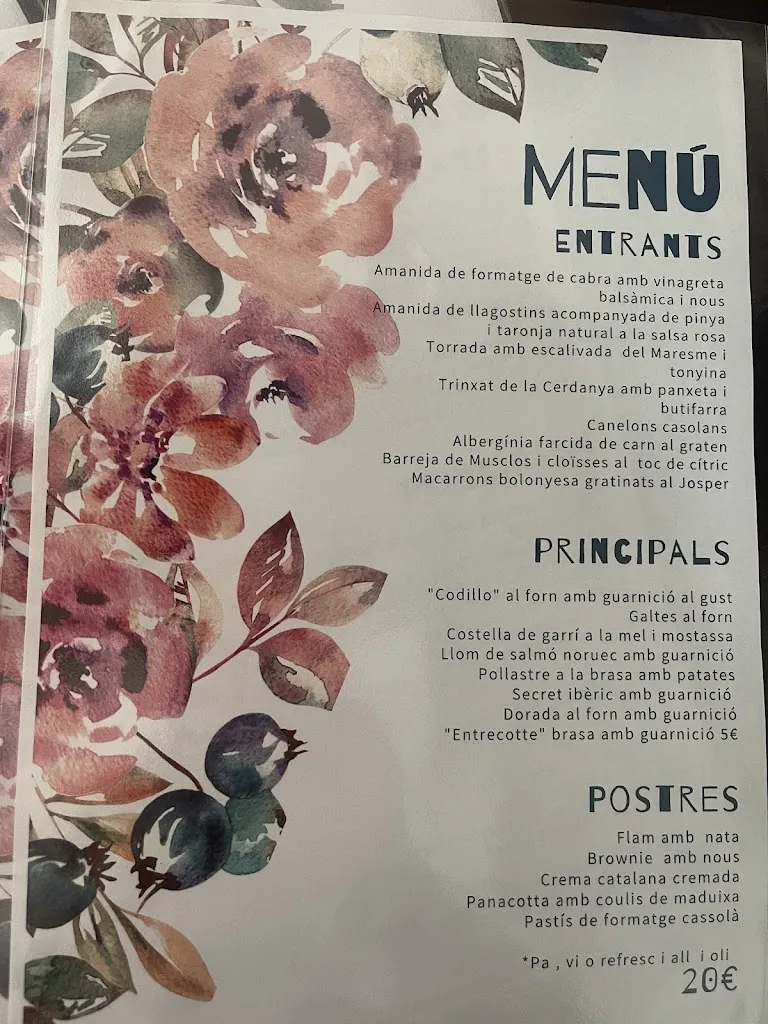 Menu_Restaurant Can Marquès_Tordera_image_4