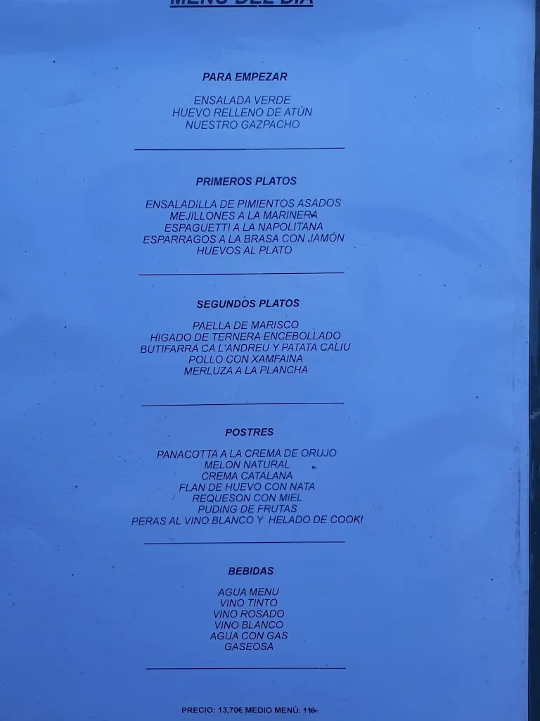 Menu_Taverna Andalusa El Cenachero_Tordera_image_1