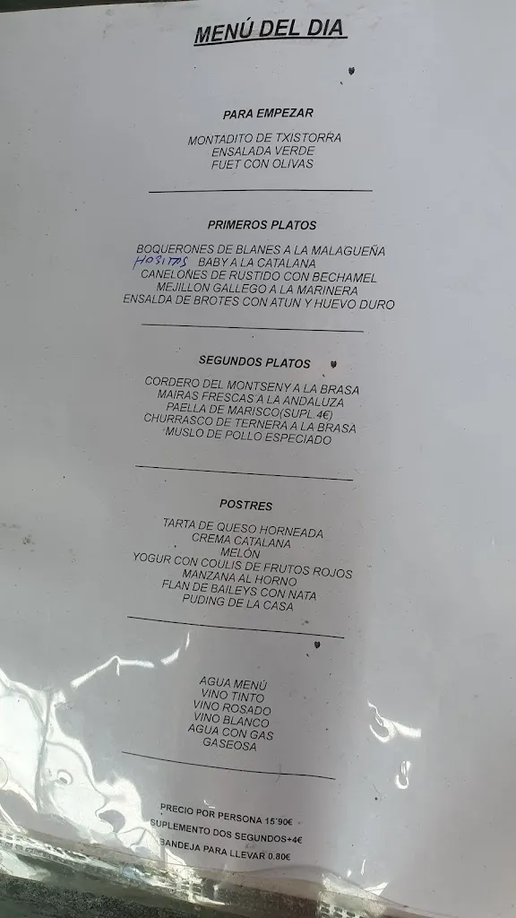 Menu_Taverna Andalusa El Cenachero_Tordera_image_4
