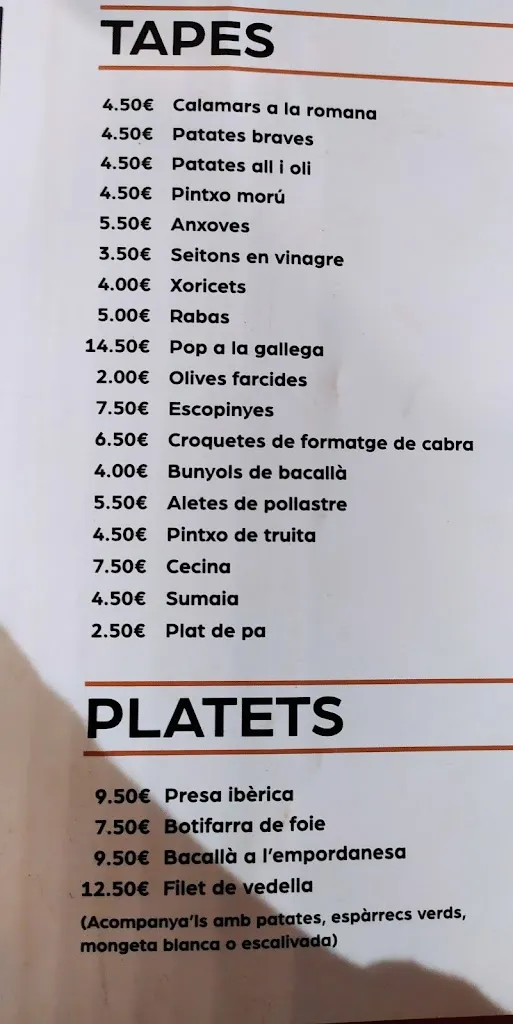 Menu_La Tapa Ibérica_Tordera_image_2