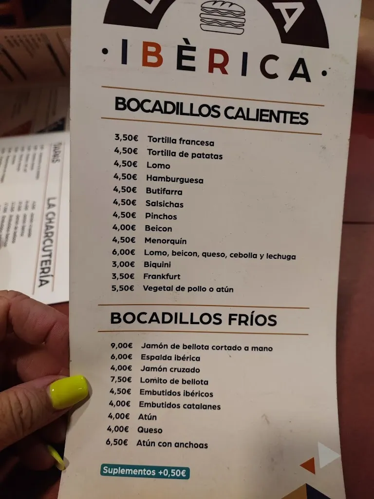 Menu_La Tapa Ibérica_Tordera_image_3