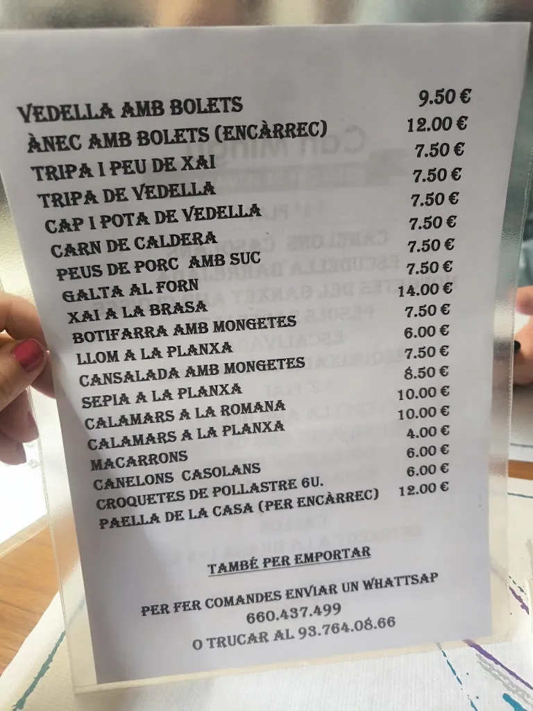 Menu_Restaurant Can Mingu_Tordera_immagine_2