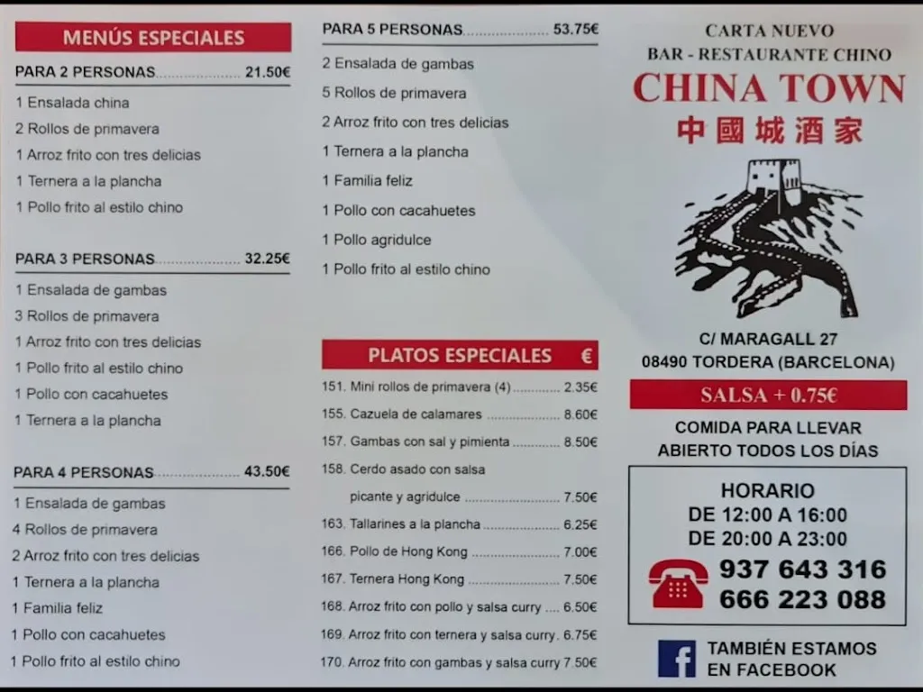 Menu_Restaurant China Town_Tordera_image_2