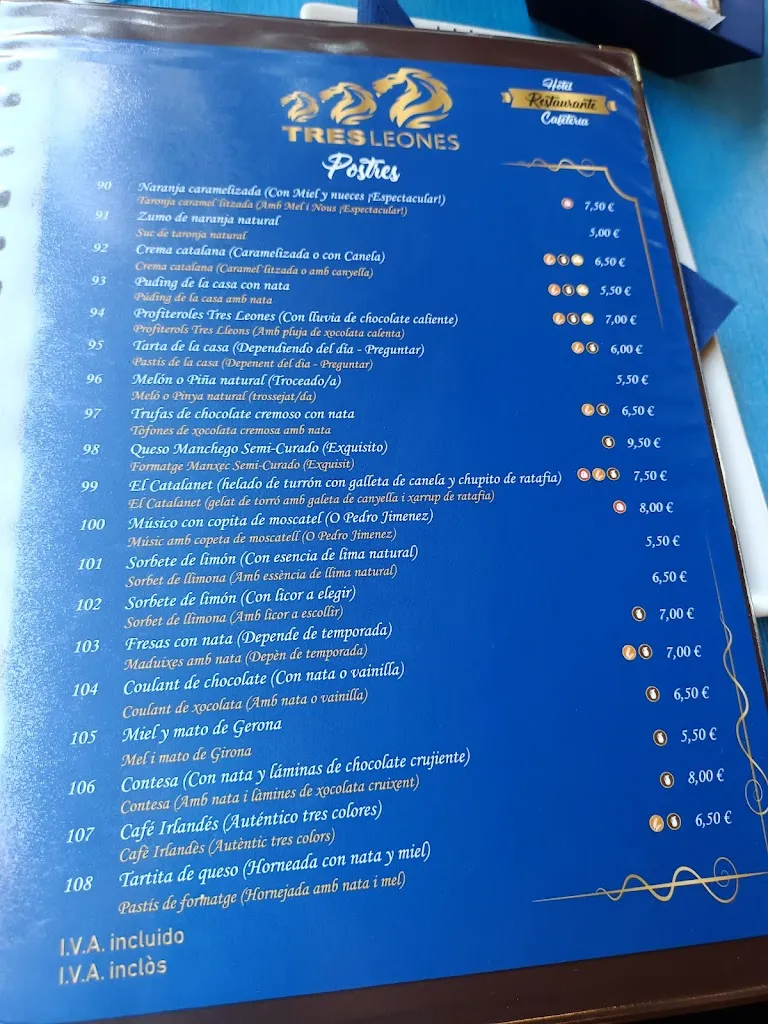 Menu_Tres Lleons_Vilassar de Mar_image_1