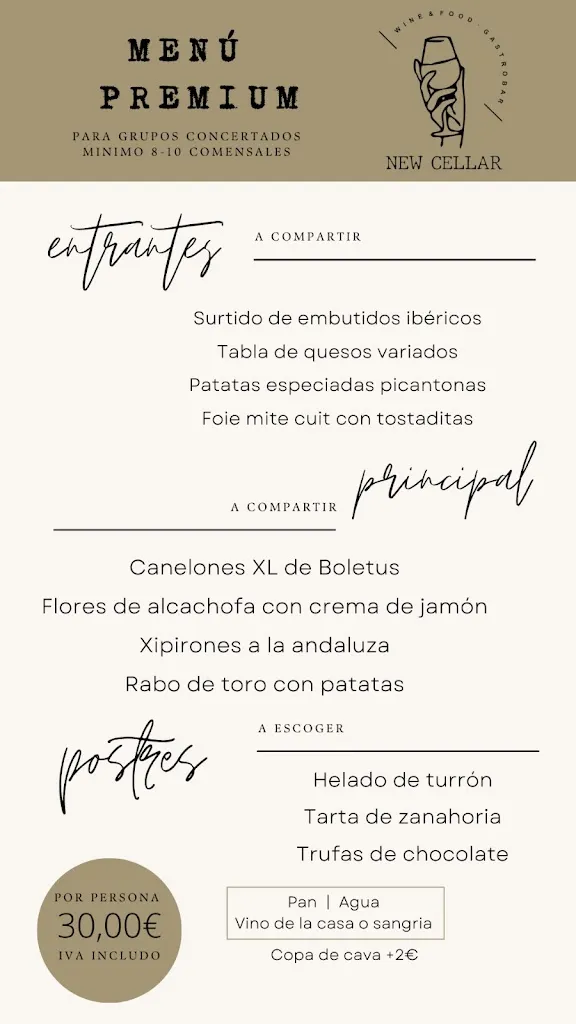 Menu_New Cellar Gastrobar_Vilanova del Camí_image_4