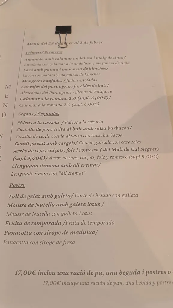 Menu_CAN MARTÍ RESTAURANT._Viladecans_immagine_1