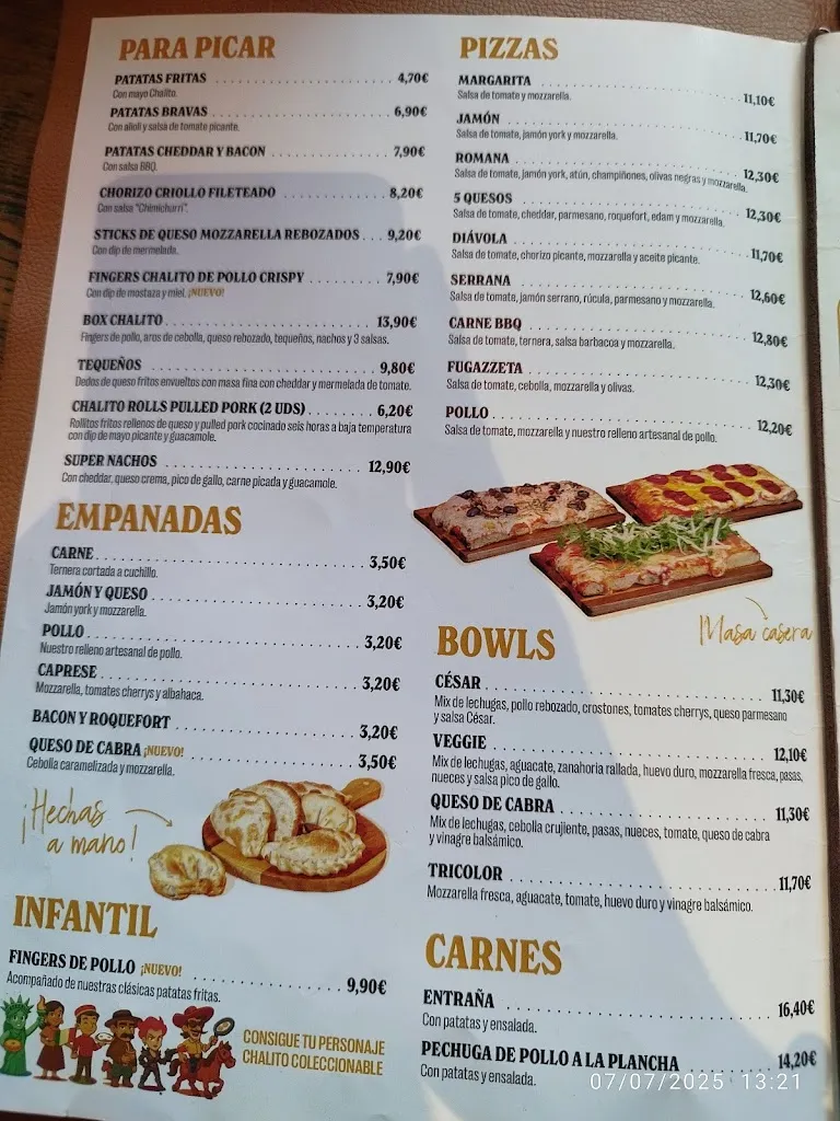 Menü_Chalito Viladecans Style Outlet_Viladecans_Bild_1