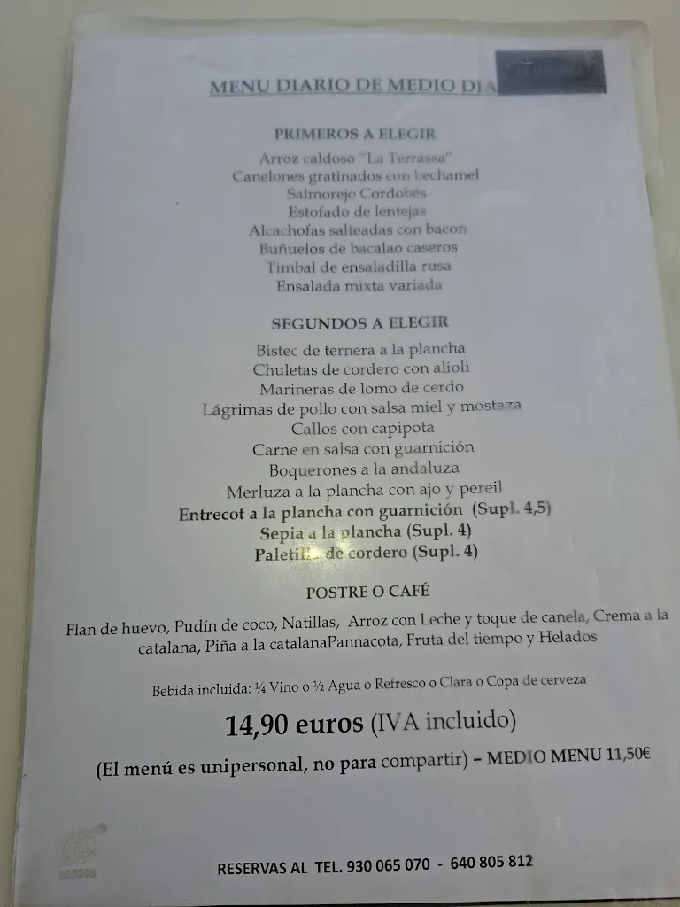 Menu_La Terrassa_Viladecans_image_1